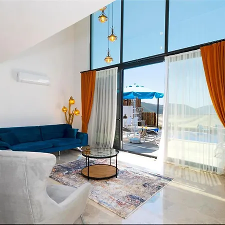 Apartament Yakut Kalkan'da Jakuzili Muhafazakar Balayi Villasi Kaș