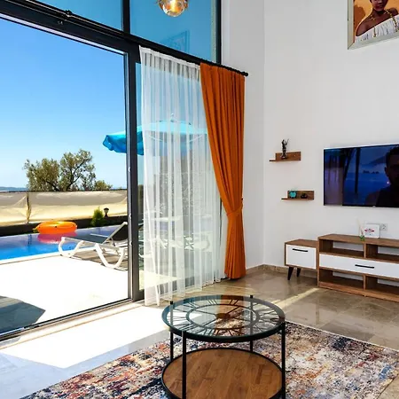 Apartament Yakut Kalkan'da Jakuzili Muhafazakar Balayi Villasi *